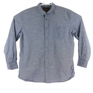 PD&C Cotton Gray Long Sleeve Button Shirt Mens XXL